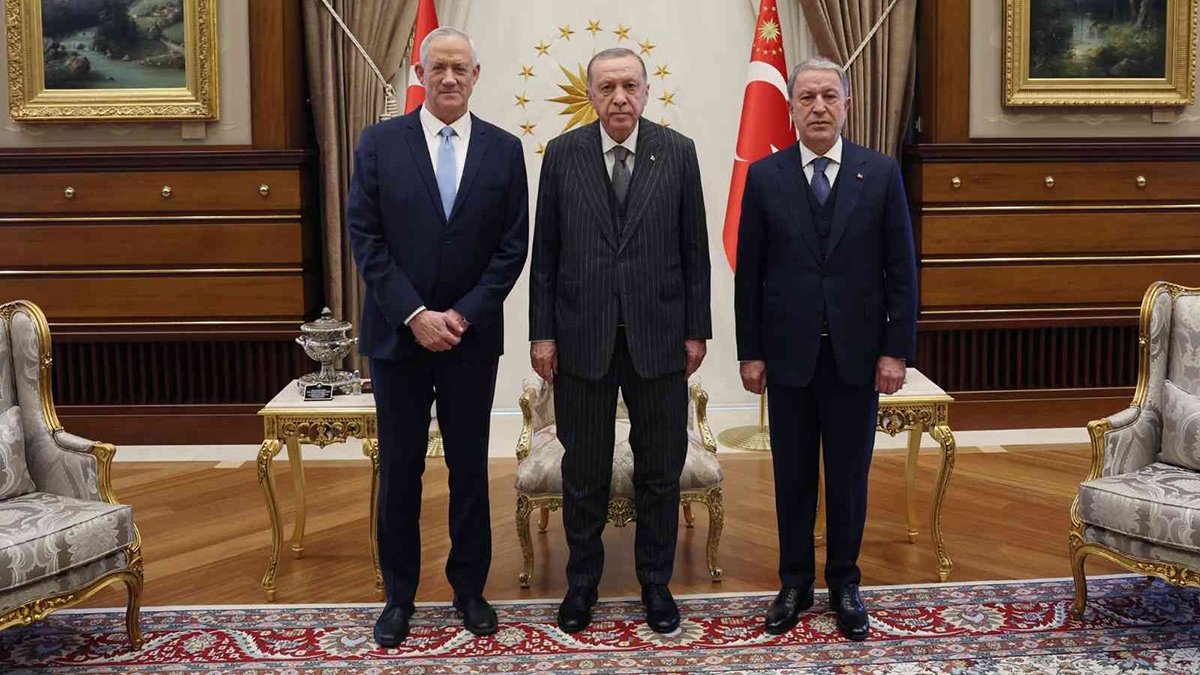 Cumhurbaşkanı Erdoğan, İsrail Savunma Bakanı'nı kabul etti