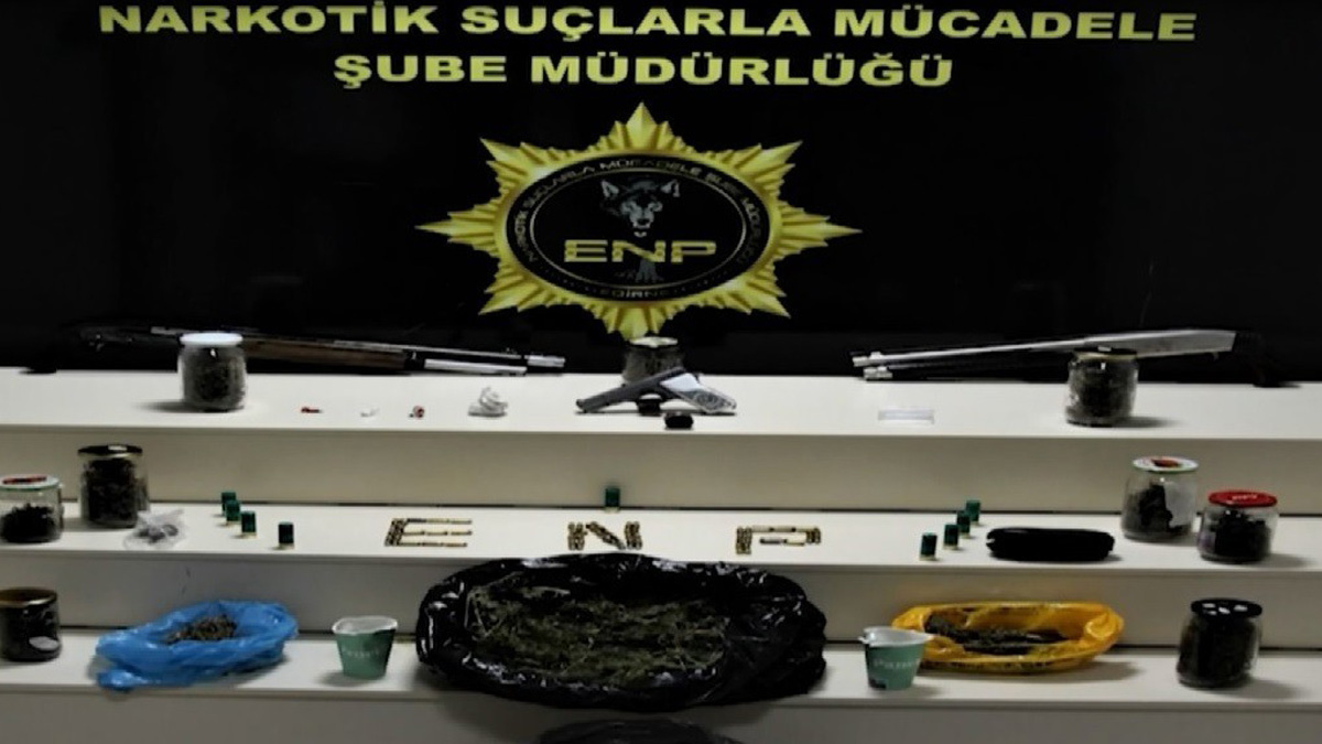 Edirne'de uyuşturucu operasyonu
