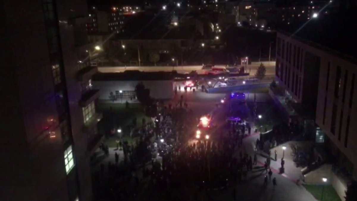 KYK yurdunda korkutan yangın