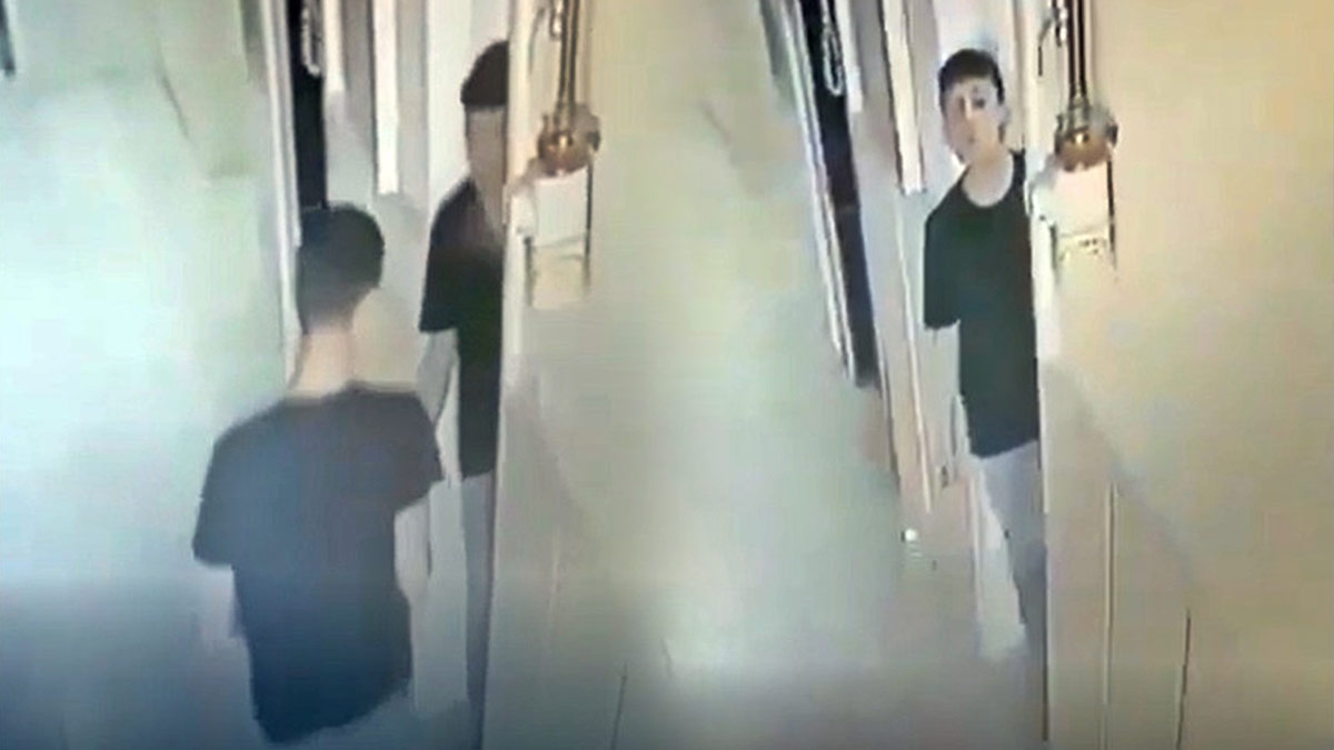 14 yaşındaki cinayet şüphelisinin kaçışı kamerada: Ayakkabılarını bile giymemiş