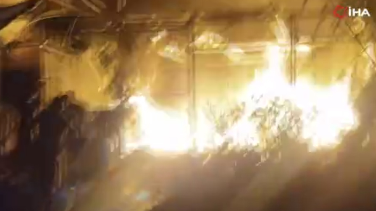 Mersin'de serada tüp patlaması: Güçlükle söndürülen yangın paniğe neden oldu