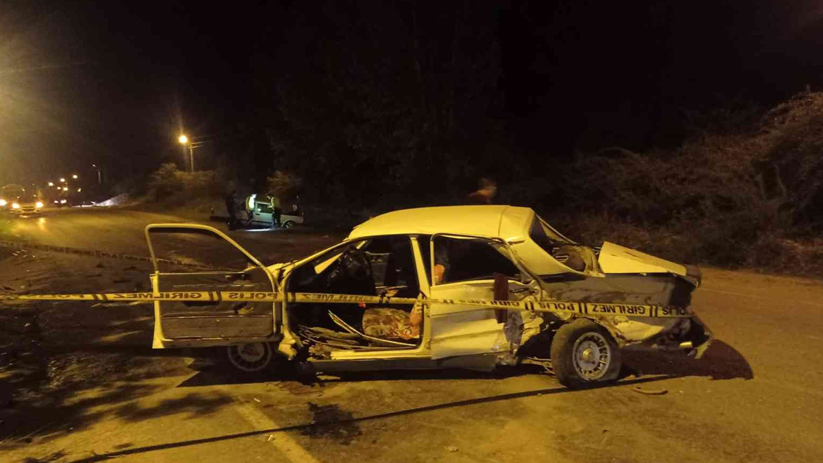 Düğün konvoyunda kaza: 2 yaralı