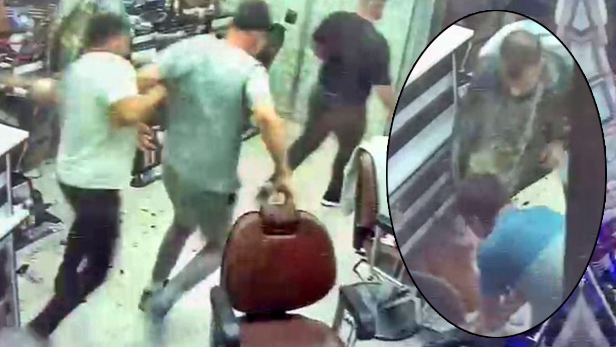 Berberde Pitbull dehşeti! Saç tıraşı için beklerken ölümden döndüler