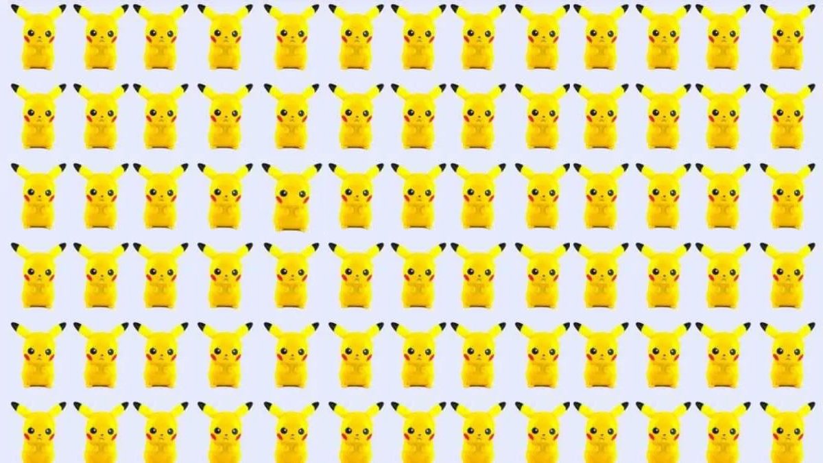 Tuzaklı beyin testi: Bu Pikachu kalabalığında farklı olan Pikachu'yu bulabilir misin? Zekanı test et