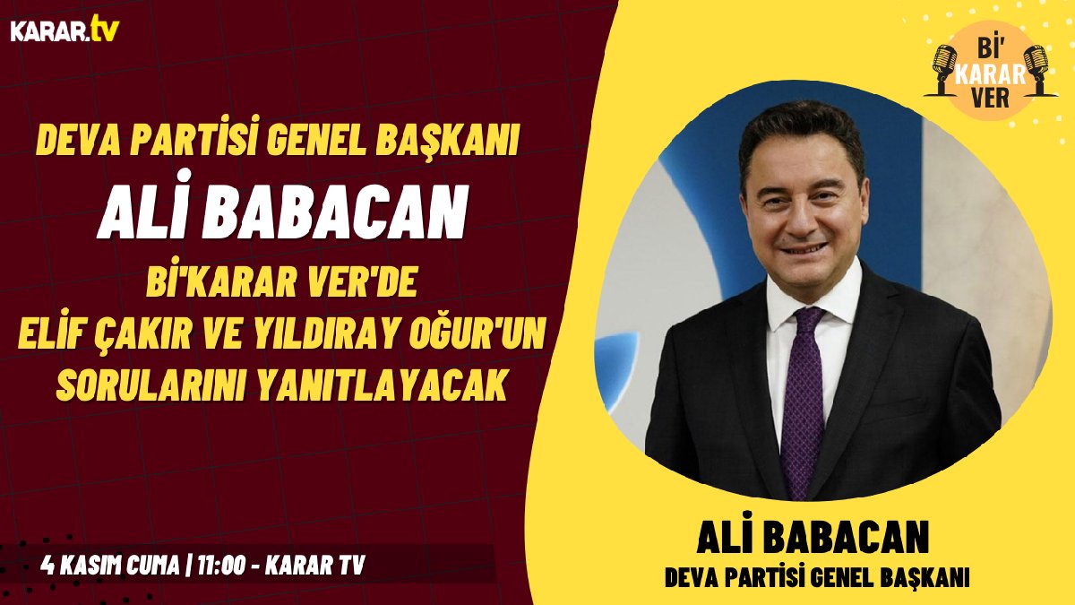 Ali Babacan Karar TV'de