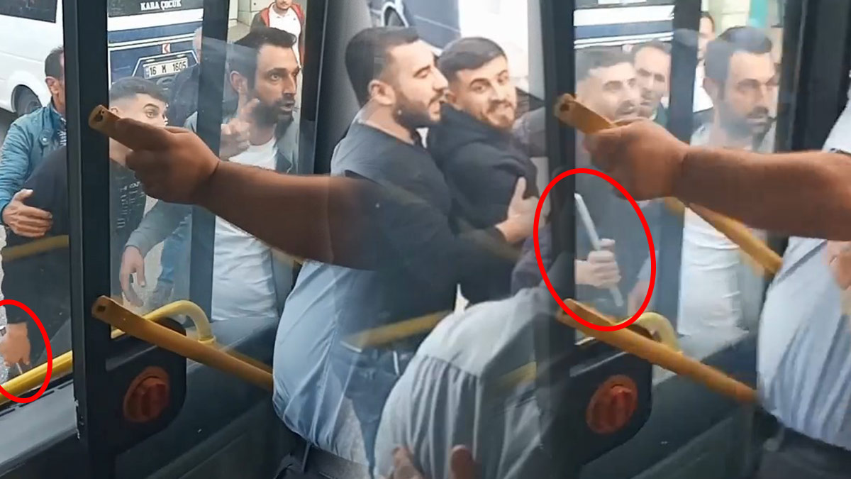 Belediye otobüsüne levyeli saldırı: Bırak abi kekolarla uğraşma