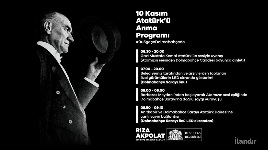 Beşiktaş Atatürk'ü anıyor