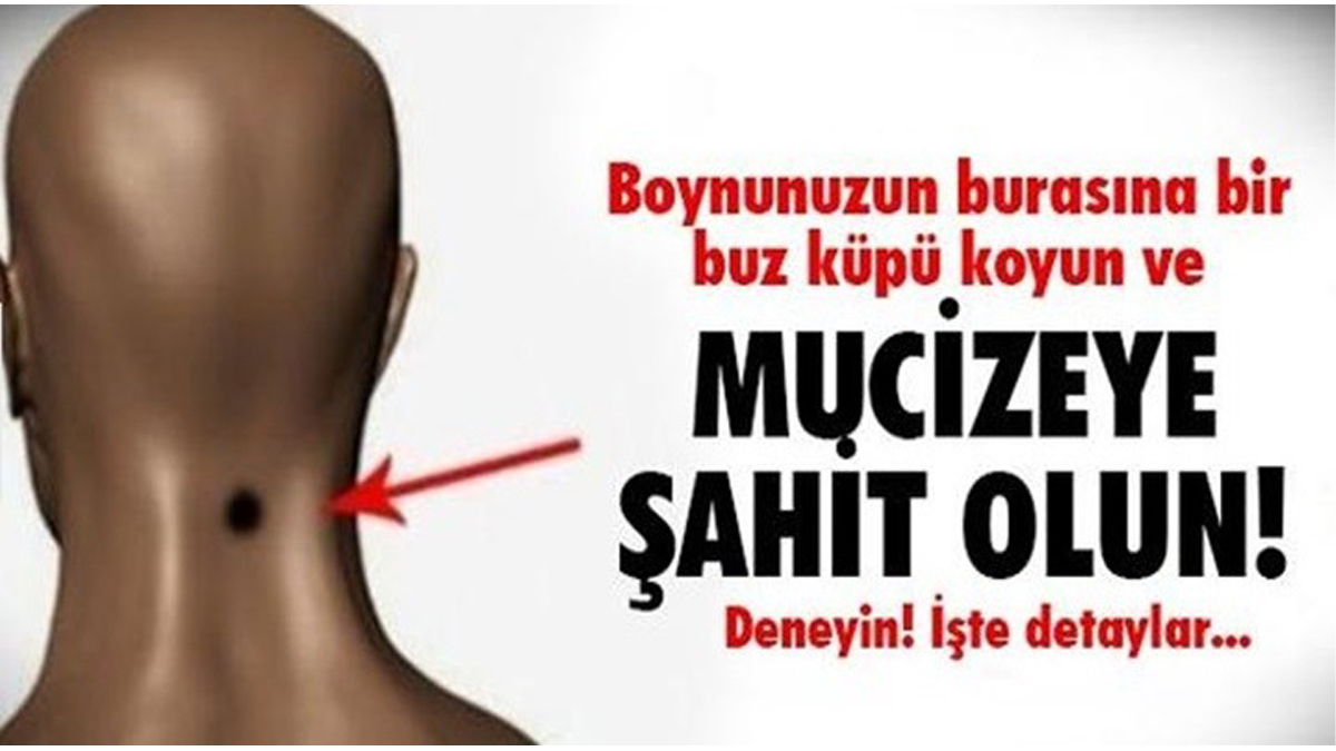 Etkisi ilaç gibi! Ensenin bu noktasına buz koymanın bakın ne gibi faydaları var