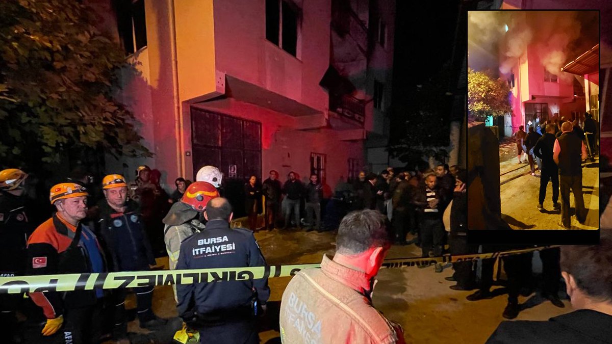 Bursa’da yangın faciası: 8'i çocuk 1'i anne feci şekilde can verdi