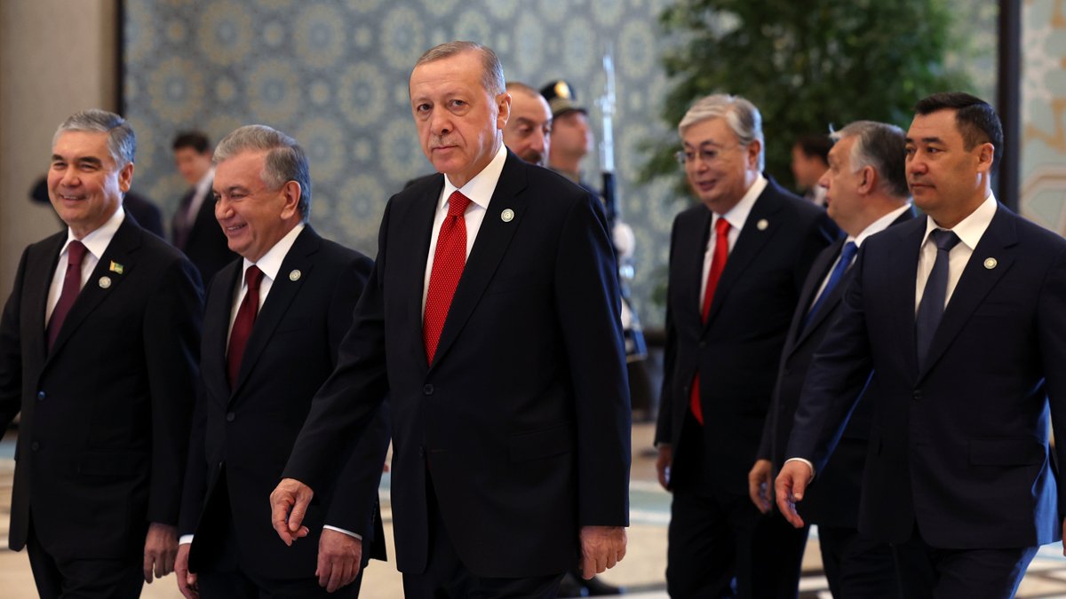 Erdoğan, Özbekistan'da Türk liderlere seslendi: Birlikte mücadele etmeliyiz