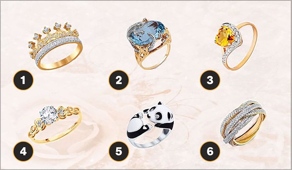 Yüzüğünüz karakterinizi ele veriyor! Bir yüzük seçin ve nasıl bir kadın olduğunuzu öğrenin!