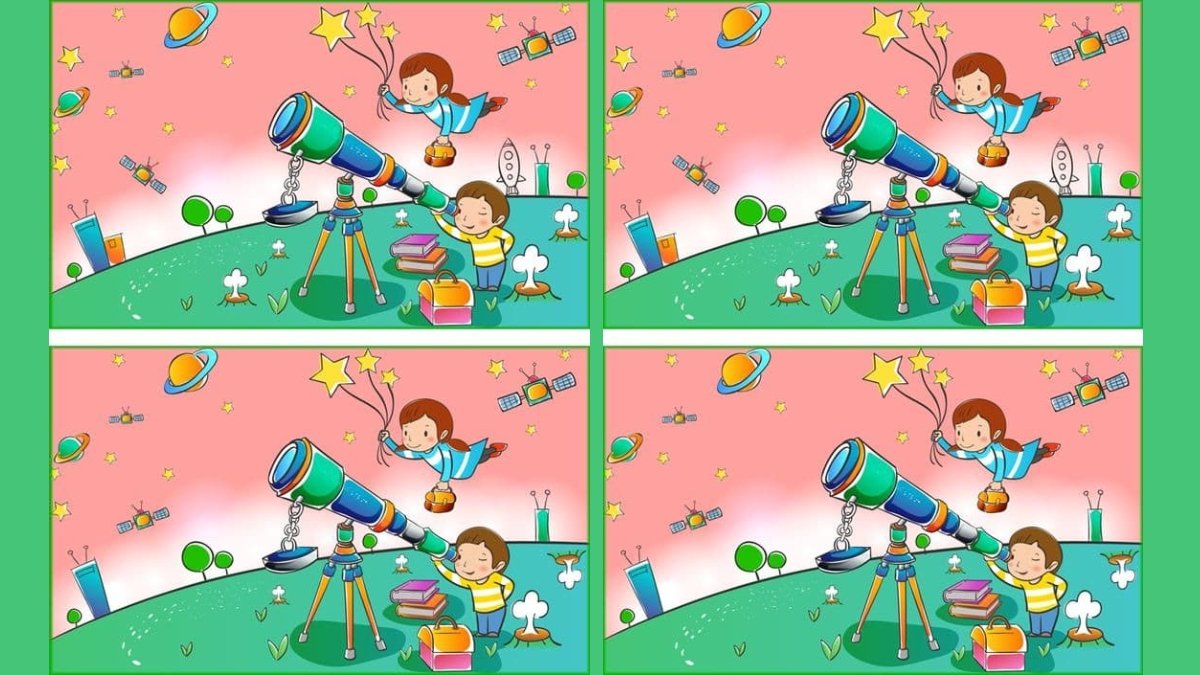 Bu iki resim arasında 7 fark var! 19 saniye içinde hepsini bulabilirsen IQ seviyen 140 çıkıyor! Zekanı test et