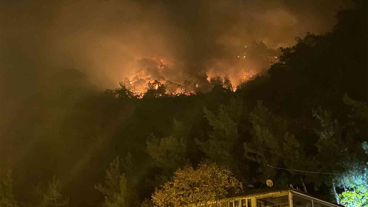 Tatil beldesinde orman yangını: 4 kişi gözaltında