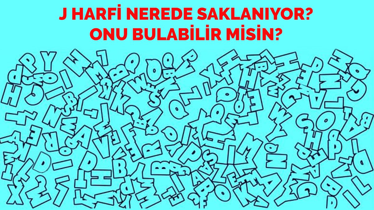 Resimdeki gizli J harfini bulanların IQ'su en az 160 çıkıyor! Bulmak için 9 saniyeniz var! Zekanı ölç