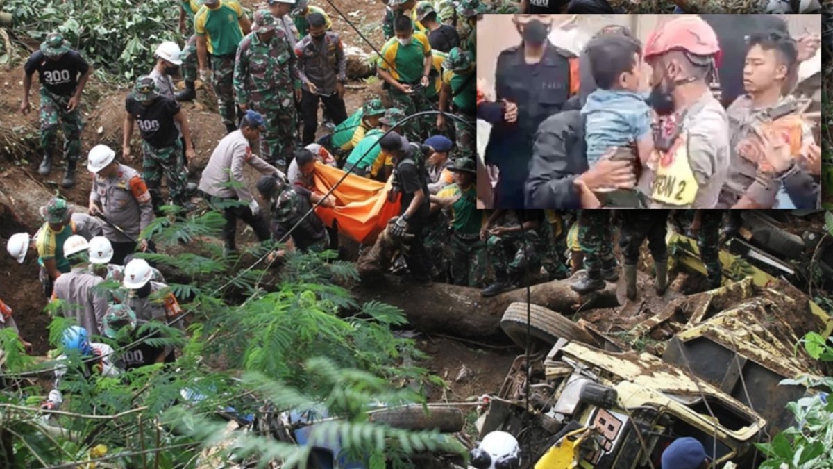 Endonezya'da bir çocuk depremden 2 gün sonra enkazdan kurtarıldı