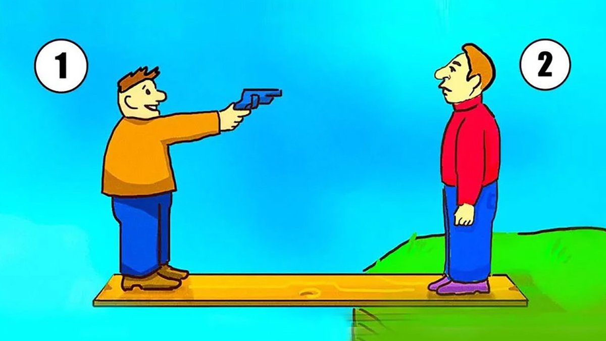 Günün en eğlenceli zeka oyunu: Resimdeki iki kişiden hangisi hayatta kalacak tahmin edin?