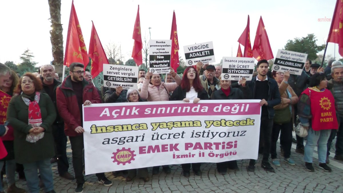 Emek Partisi'nden asgari ücret açıklaması: Dolaylı vergiler kaldırılmalı, zenginlere servet vergisi getirilmelidir