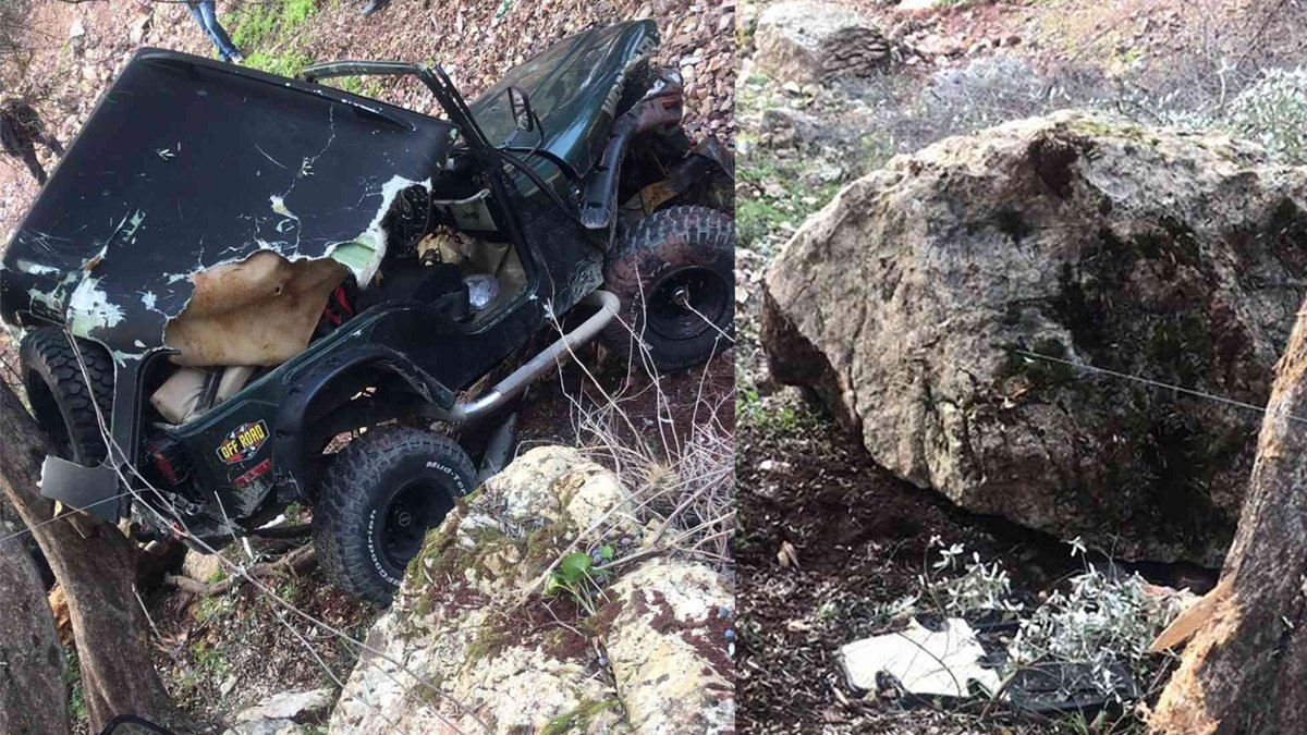 Muğla'da feci ölüm! Kaza yaptığı cipten çıkarken üzerine kaya yuvarlandı
