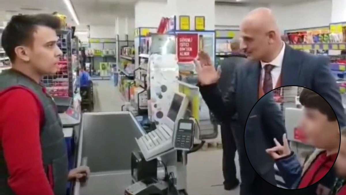 Markete karşı şimdi de çocuklar cephede! 'Bozkurtlar ulusun, Allah Türk'ü korusun' dedirtti