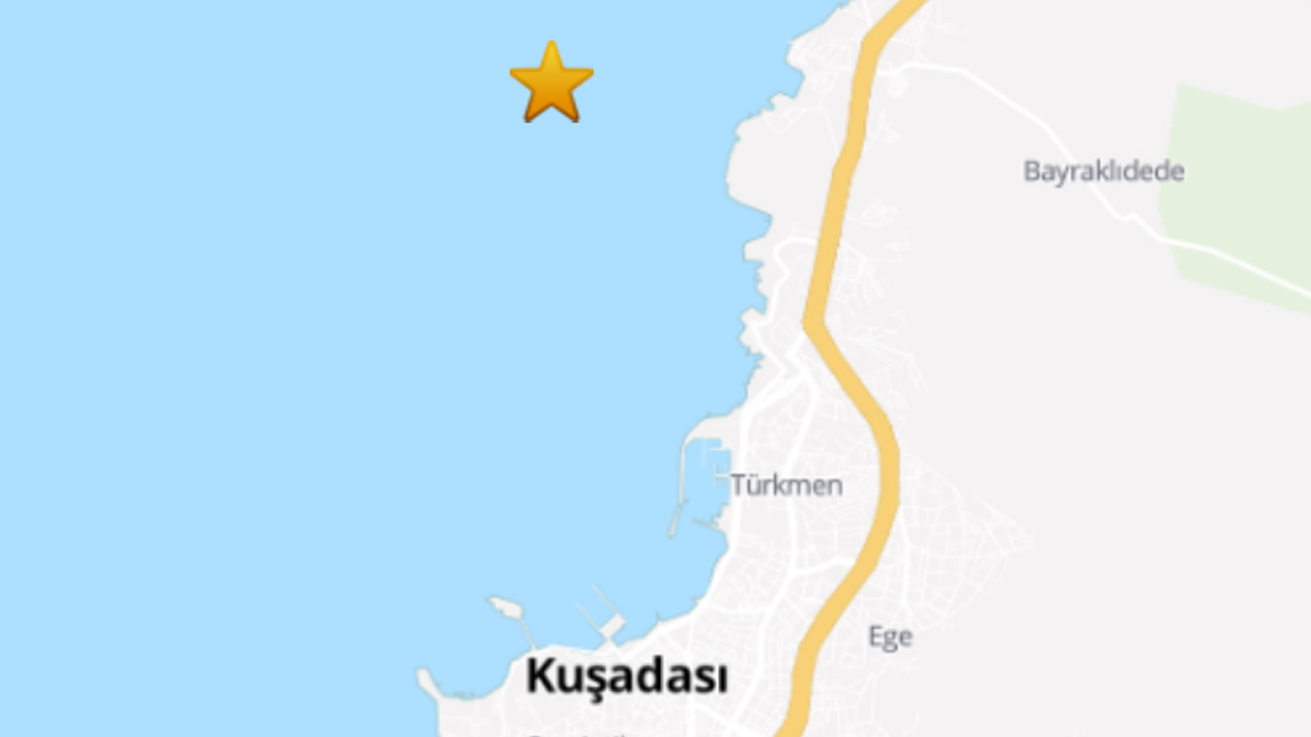 Kuşadası Körfezi'nde korkutan deprem