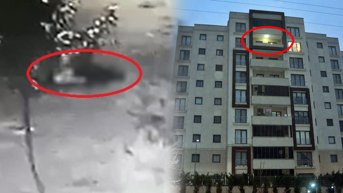 Balkondan şüpheli şekilde düşen Sedefnur Çağlar'ın görüntüleri ortaya çıktı