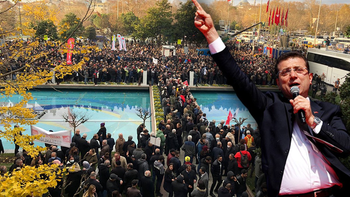 İmamoğlu çağrı yapmıştı! Saraçhane'de kalabalık artıyor