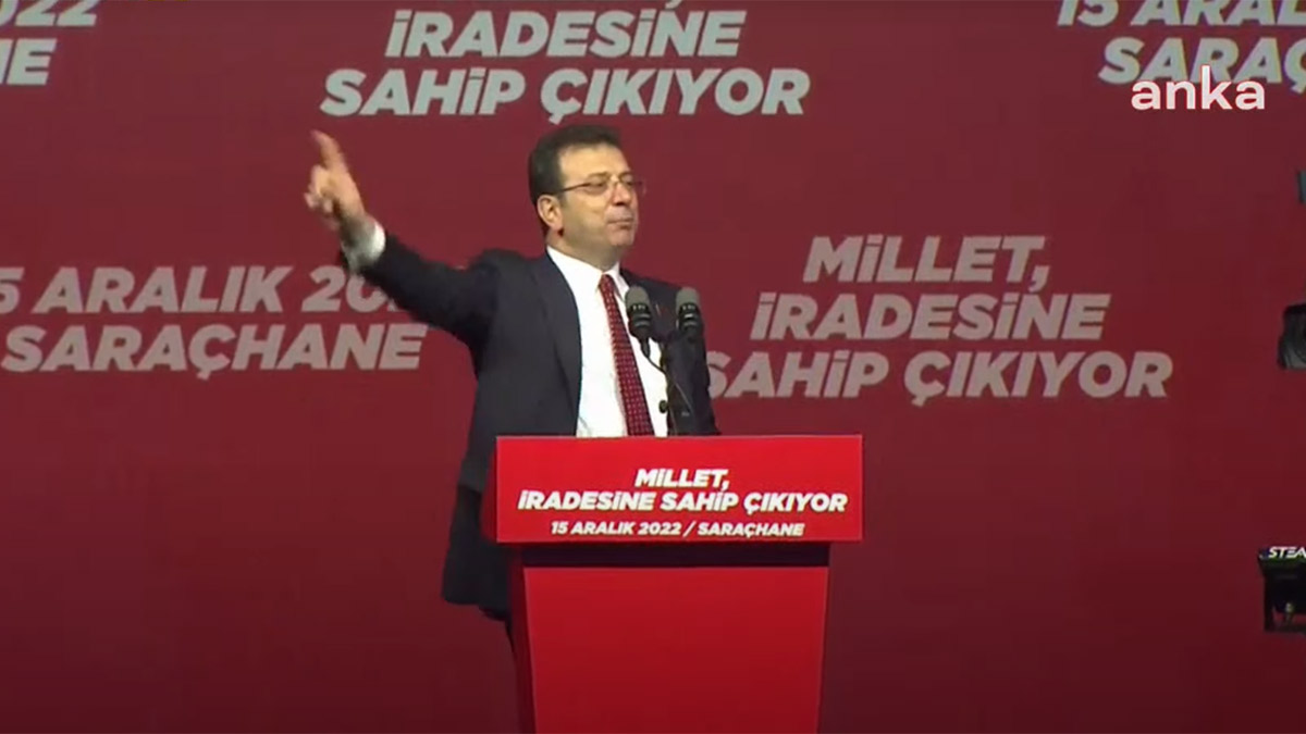 İmamoğlu Saraçhane'de İstanbullularla buluştu: Ne hukuk, ne din, ne iman... Gözleri hiçbir şeyi görmüyor