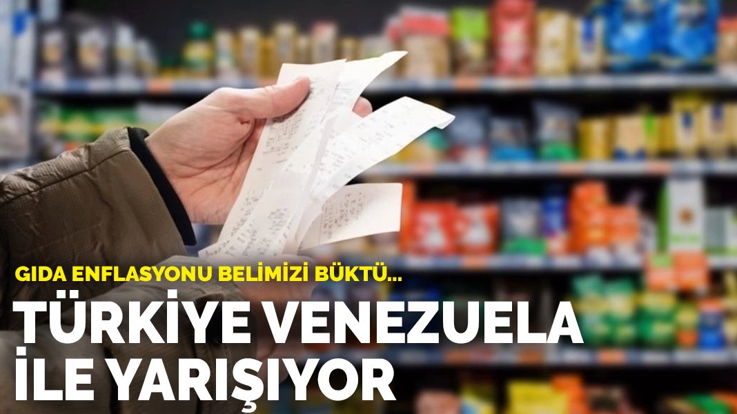 Gıda enflasyonu belimizi büktü... Türkiye Venezuela ile yarışıyor