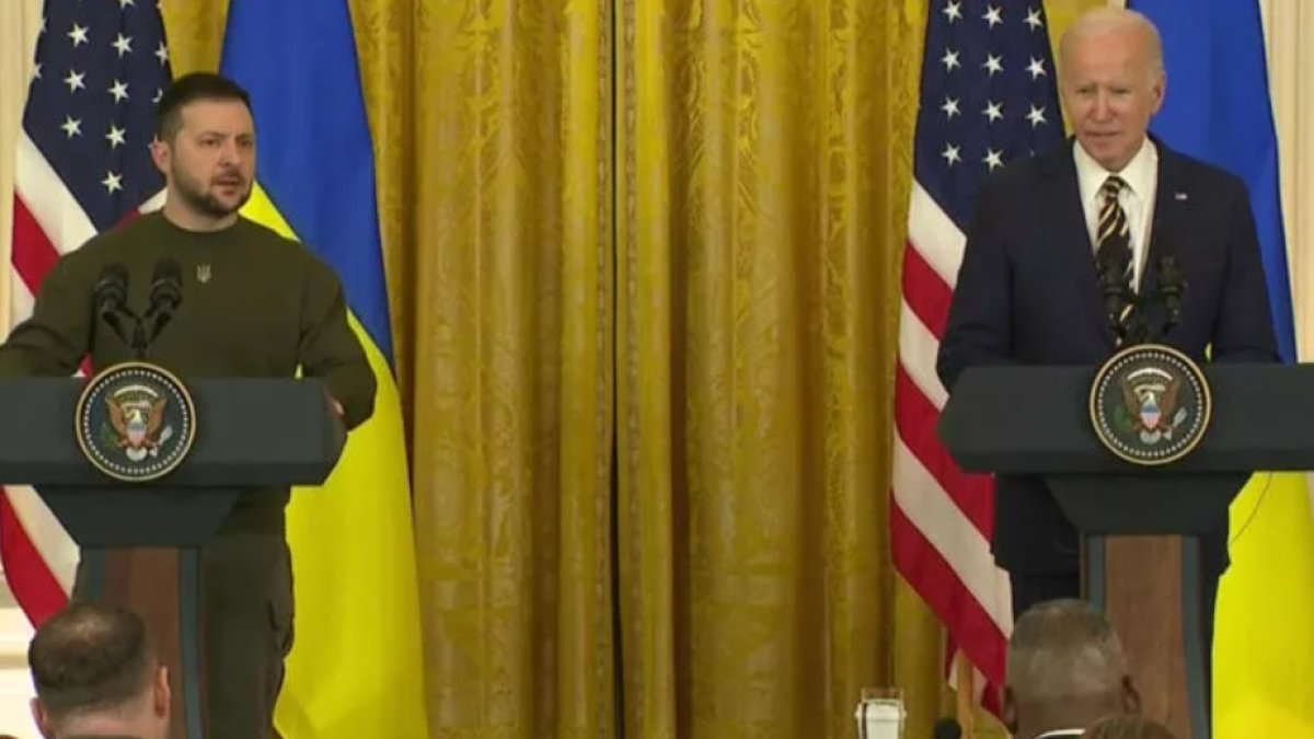 Biden ve Zelenskiy'den ortak açıklama: Rusya bedel ödeyecek