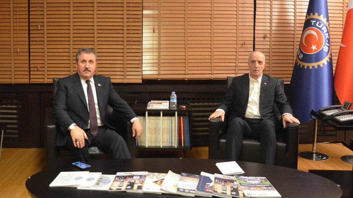 BBP lideri Destici'den TÜRK-İŞ'e ziyaret