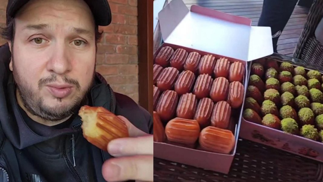 Şahan Gökbakar istedi 40 kilo tatlı geldi