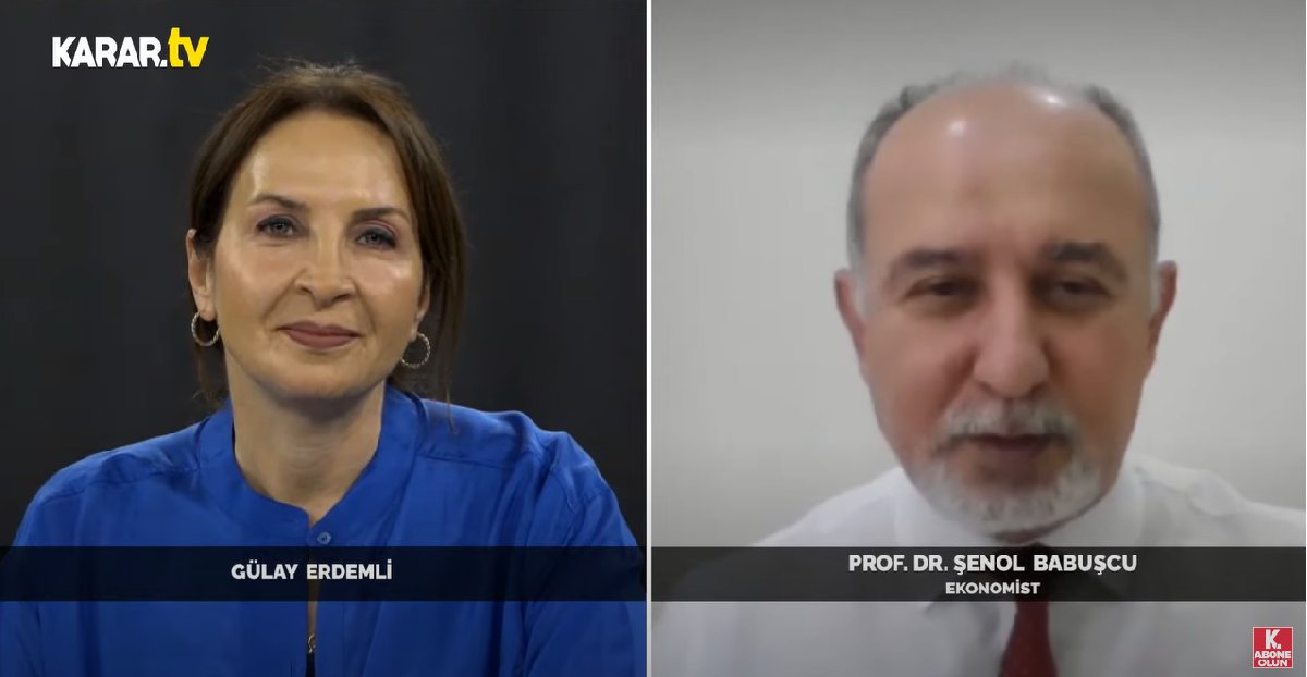 Şenol Babuşcu: Enflasyonla yaşamaya alışmalıyız AK Parti hükümetinin bize çizdiği yol bu