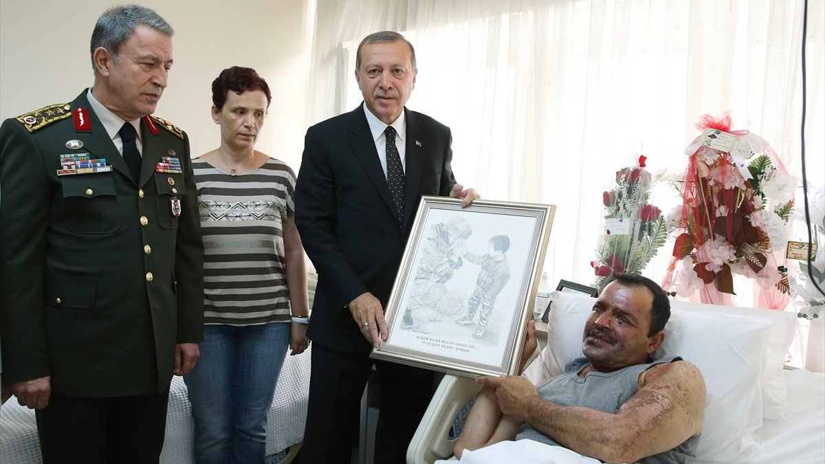 Nusaybin'de yaralanan binbaşı Necmettin Tetik GATA'ya sevk edildi