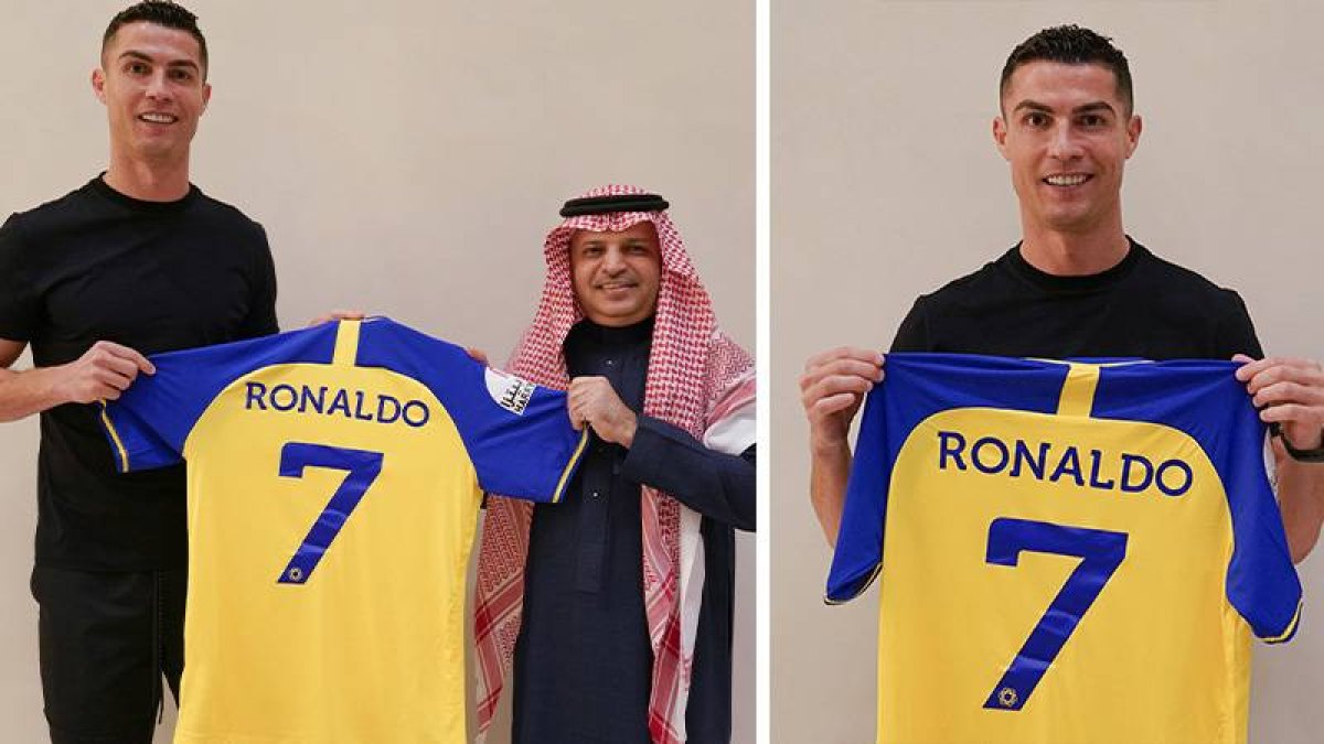 Cristiano Ronaldo resmen Al Nassr'da: İşte ilk fotoğraf