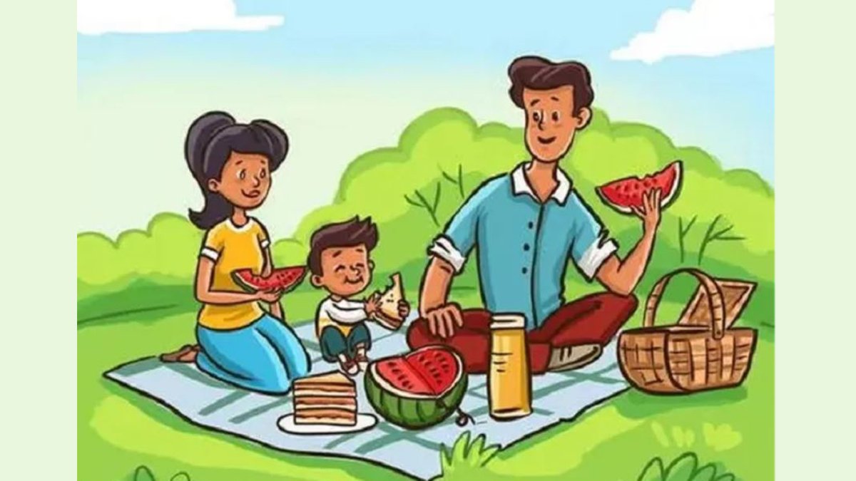 Ailenin piknik resmindeki hatayı bulanların IQ'su en az 160 çıkıyor! Yalnızca gerçek zekiler 5 saniyede hatayı bulabiliyor