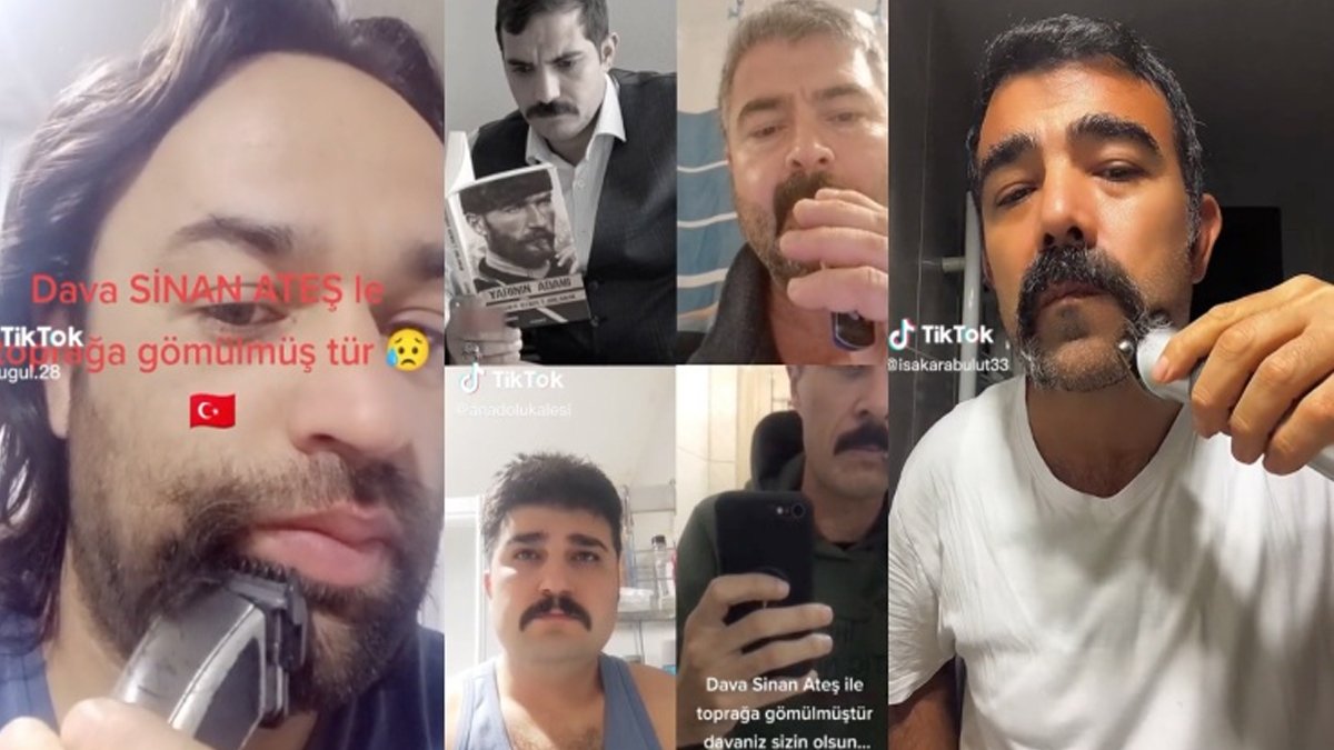 TikTok’ta ülkücülerden 'Sinan Ateş' protestosu: Bıyıklarını kestiler