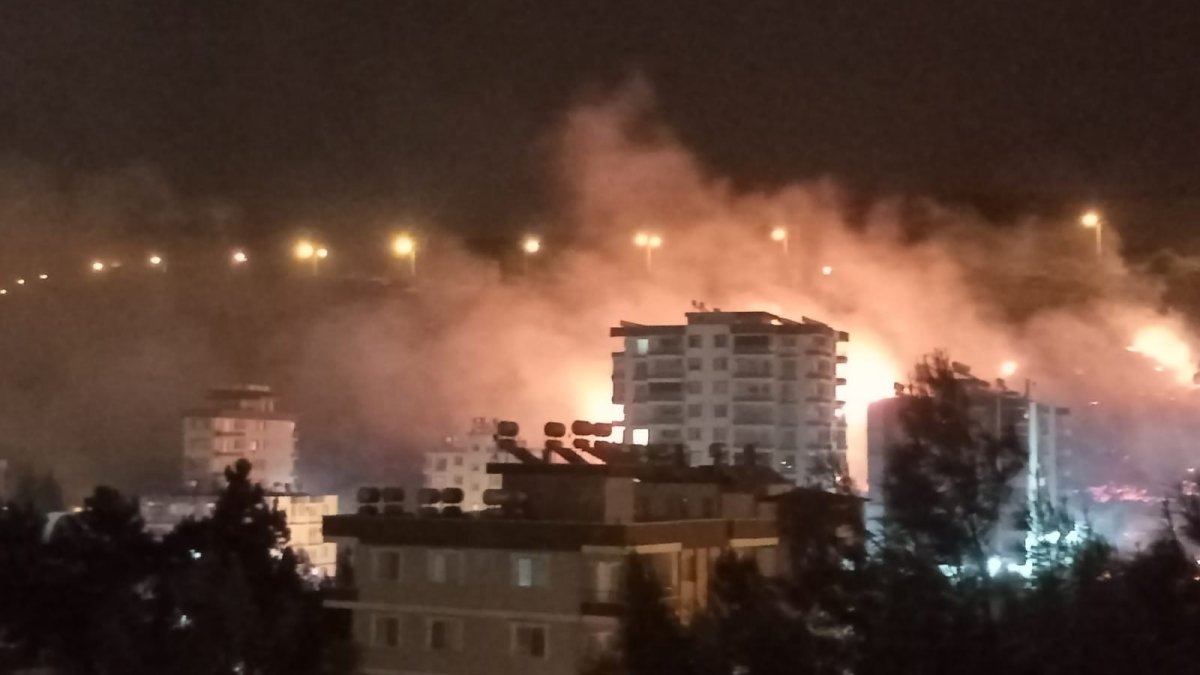 Hatay'da korkutan yangın