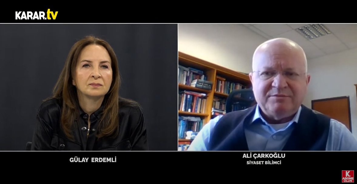 Ali Çarkoğlu: HDP'nin zikredilmemeye çalışıldığı bir siyaset Türkiye'nin geleceğinde yok