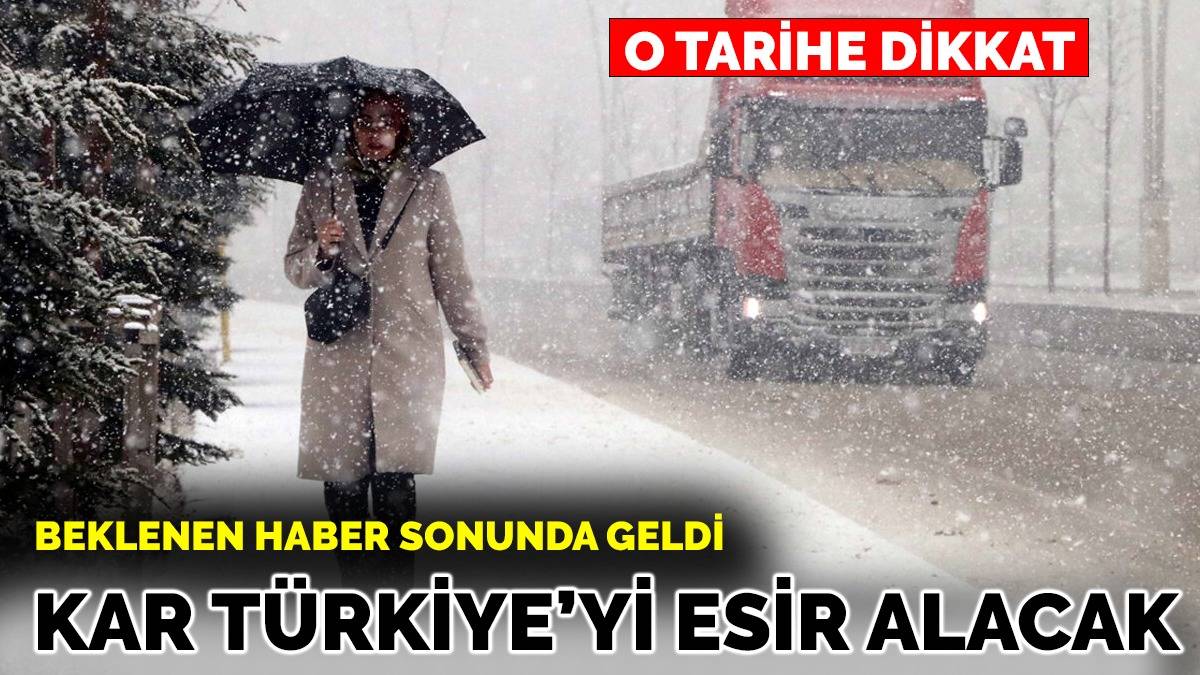 Kar örtü gibi Türkiye'yi kaplayacak! Lapa lapa yağacak yollar kapanacak... Kar Türkiye'yi esir alacak