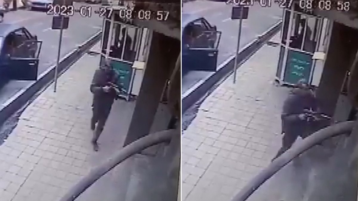 Azerbaycan'ın İran Elçiliğine saldırı: İşte saldırganın binaya giriş anı