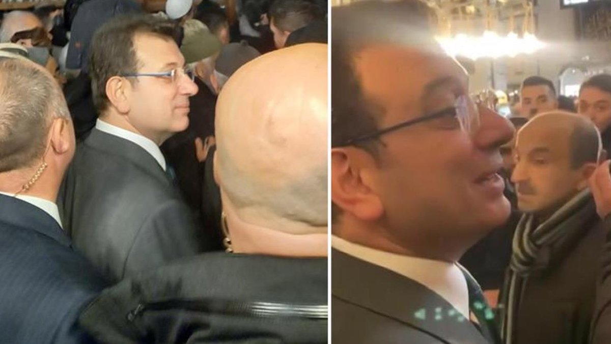 İmamoğlu, camide 'Burada işin yok, şov yapıyorsun' diyen vatandaşa yanıt verdi