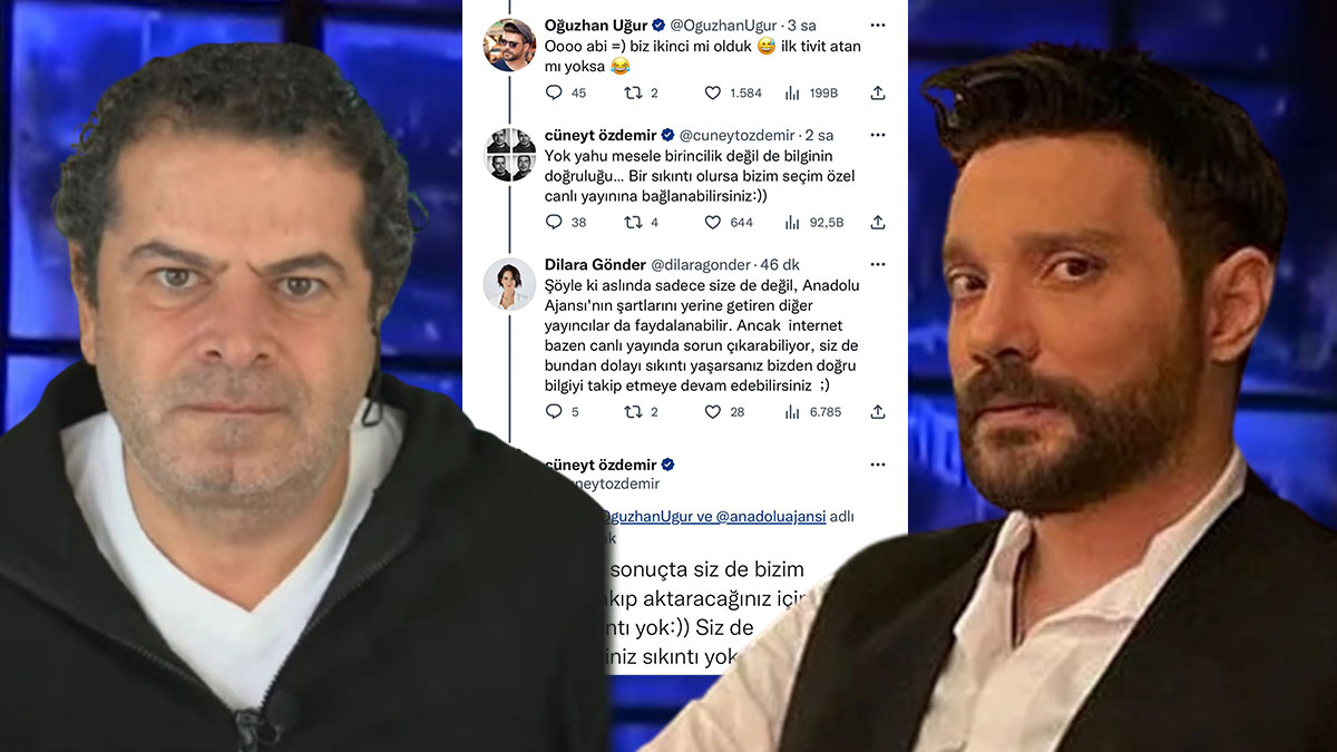 Oğuzhan Uğur ile Cüneyt Özdemir, Twitter'da kapıştı! Seçim atışması sosyal medyaya damga vurdu!