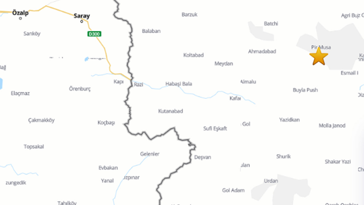 Sınırda deprem! Van'dan hissedildi |Son depremler