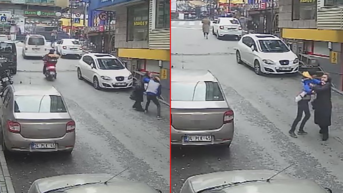 Sokak ortasında dehşet! Eski eşi tarafından bıçaklanan kadını montu kurtardı