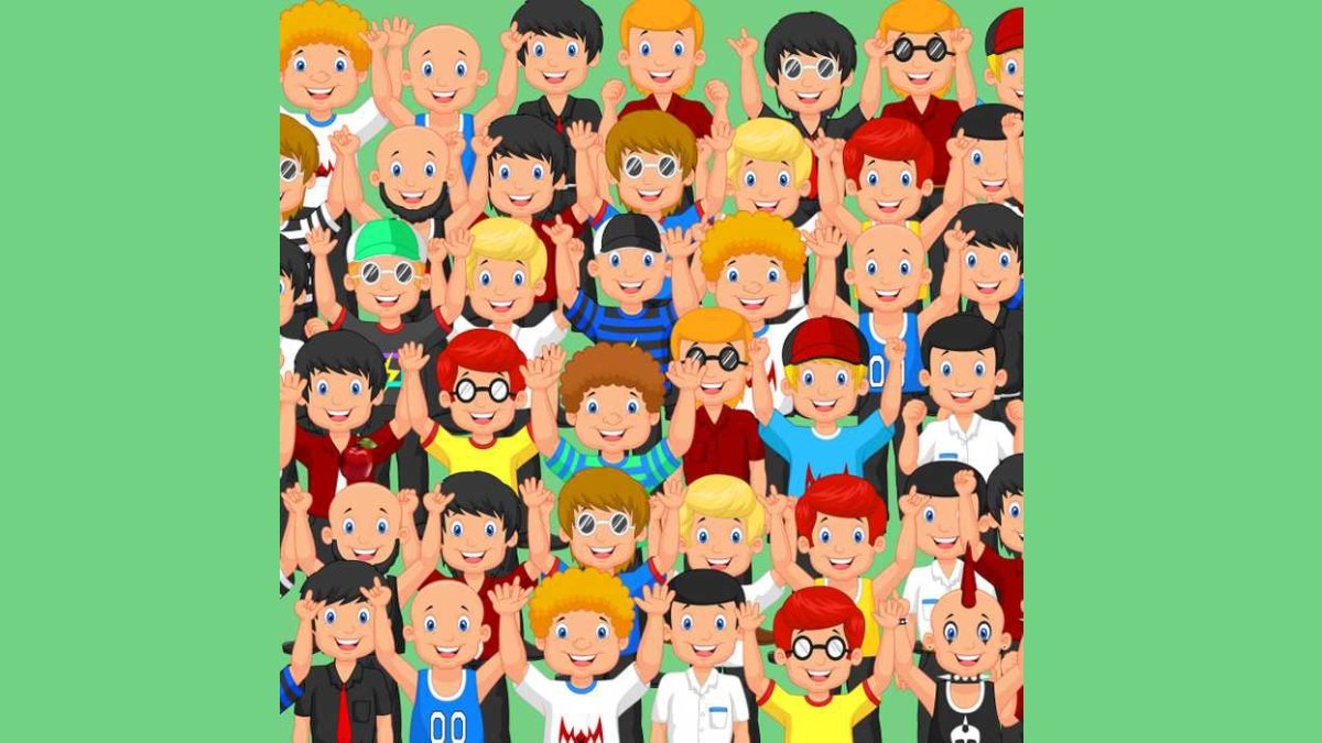 Çocukların arasındaki gizli elmayı kimse bulamıyor! 7 saniyede bulanların IQ'su en az 140 çıkıyor!