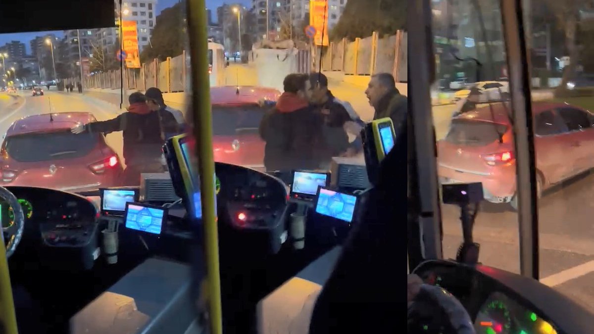 Trafik terörü tam gaz! İETT otobüsünü sıkıştırıp yolcunun üzerine sürdü