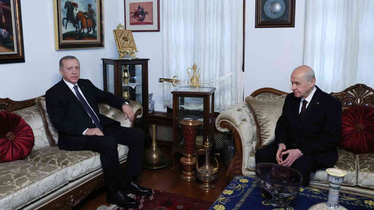 Cumhurbaşkanı Erdoğan’dan MHP lideri Bahçeli’ye ziyaret