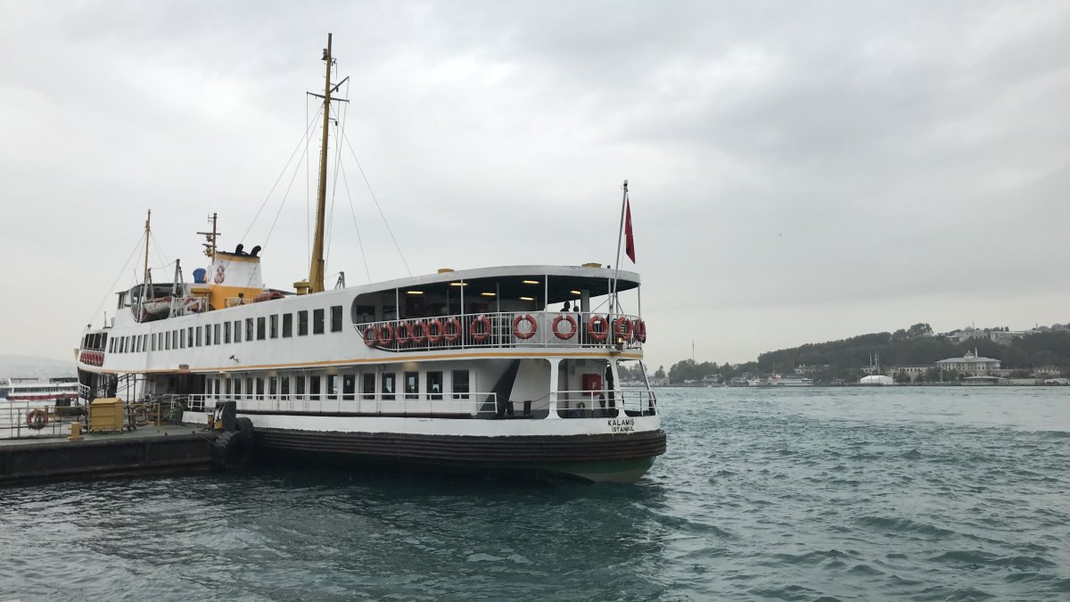 İstanbul'da bazı vapur seferleri iptal