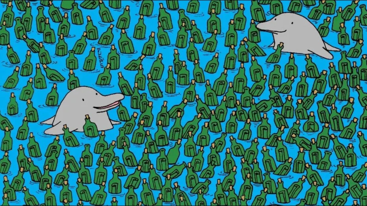 Resimdeki 5 boş şişeyi sadece üstün zekalı olanlar bulabiliyor! 10 saniyede bulanların IQ'su en az 140 çıkıyor!