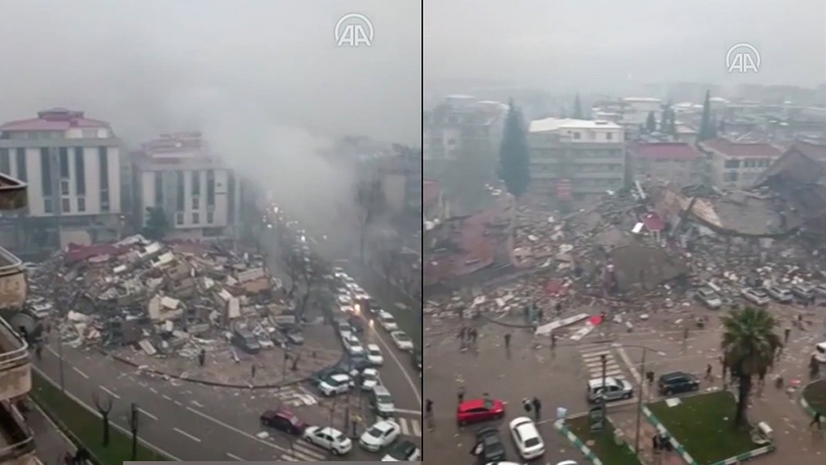 Kahramanmaraş'ta çığlıklar sokak boyunca yükseldi! Yaşanan yıkım kamerada